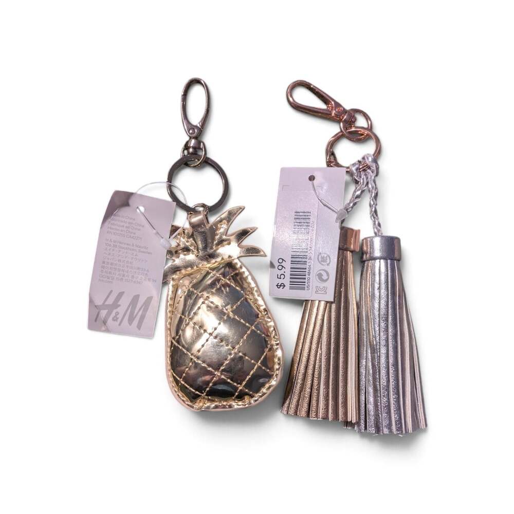 H&M Pineapple and Tassel Keyring Bag Charm